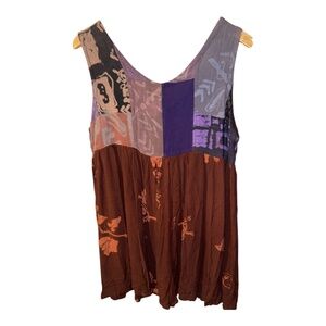 Kusnadi Tribal Turtles Babydoll TunicTop O/S